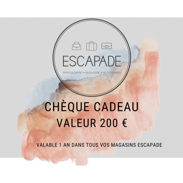 CHÈQUE CADEAU 200 €